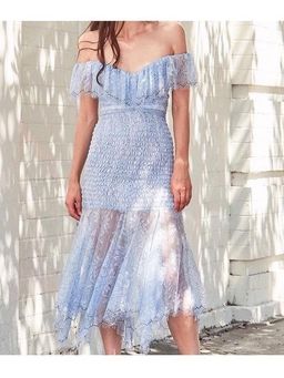 Alice McCall Lotus Gown Periwinkle Blue Size 6 for rent on The Volte - image 1