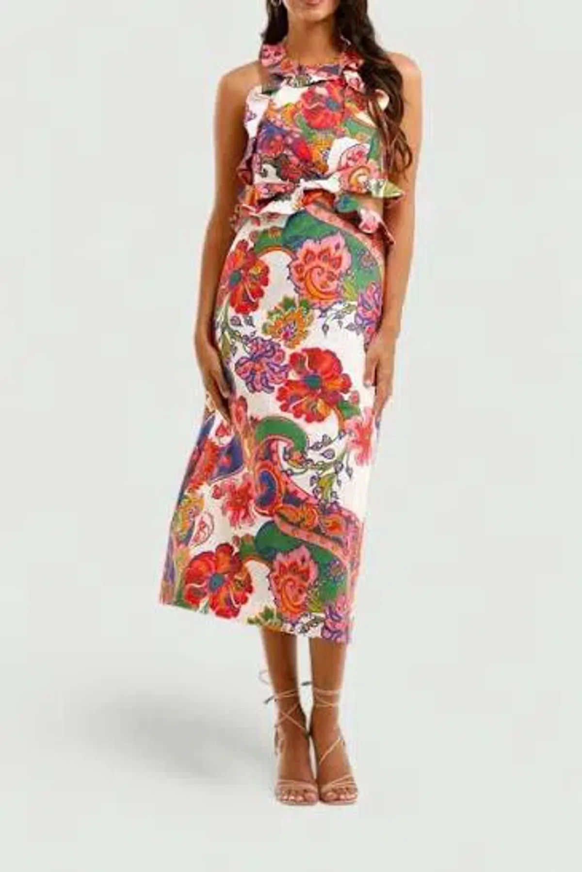 Zimmermann Lovestruck midi tie back paisley - Image 1