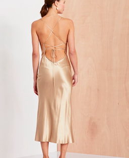 Bec and Bridge Amazonite Dress Gold Size 6 for rent on The Volte - image 2