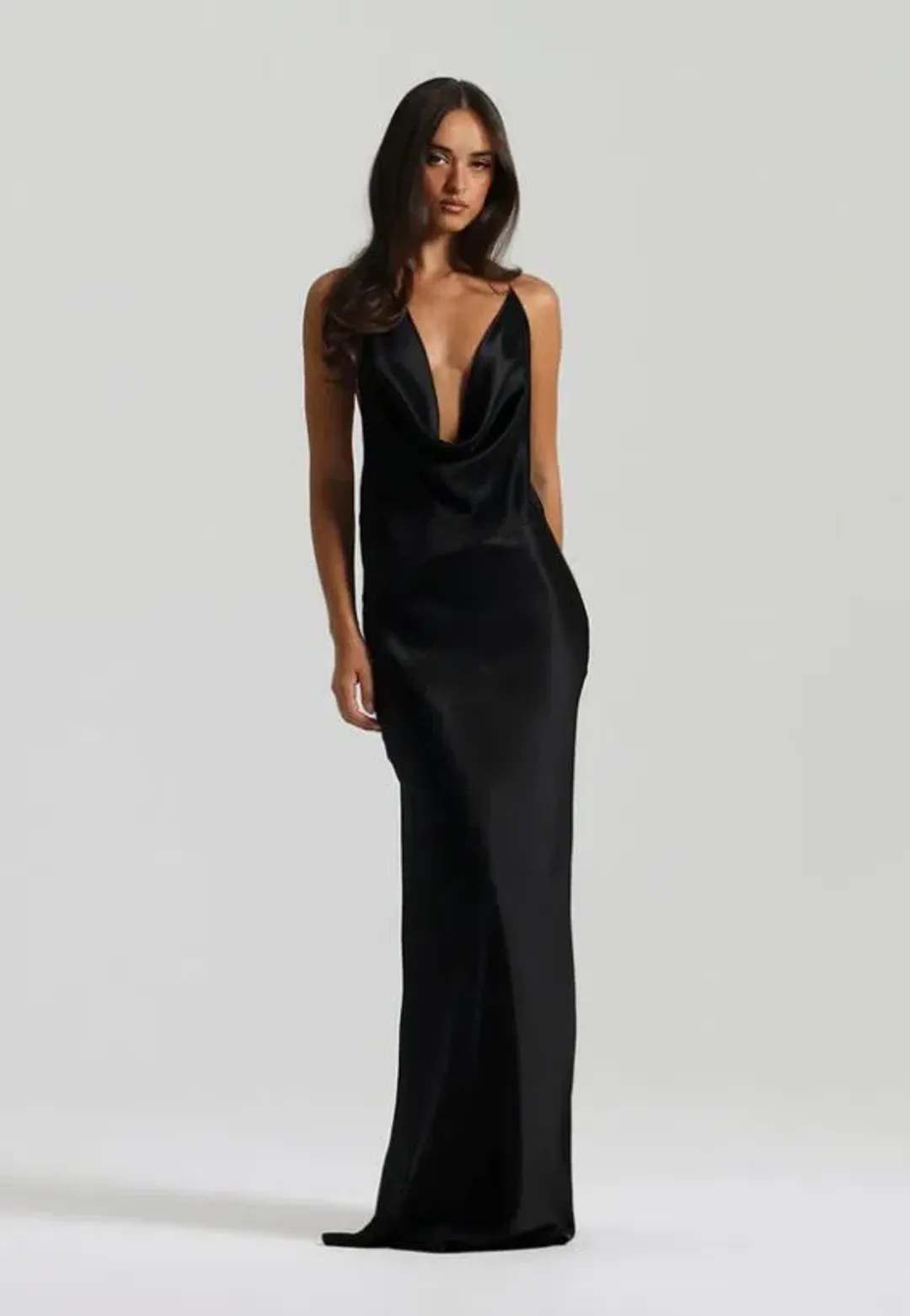 Natalie Rolt Gabi Gown in Black Size 8 for rent on The Volte - main image