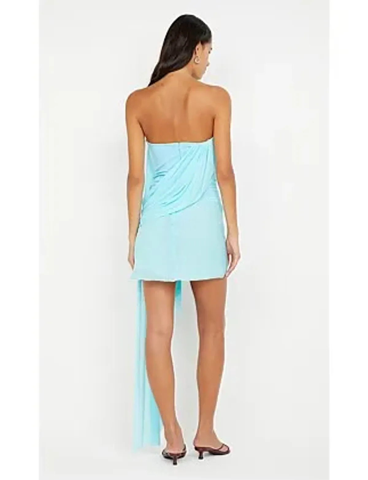 Bec Bridge DANKA STRAPLESS MINI DRESS Blue Size 10 - Image 5
