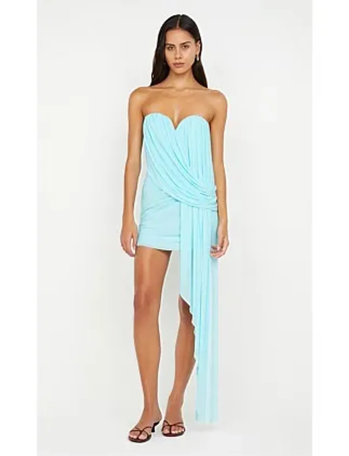 Bec Bridge DANKA STRAPLESS MINI DRESS Blue Size 10 - Image 6