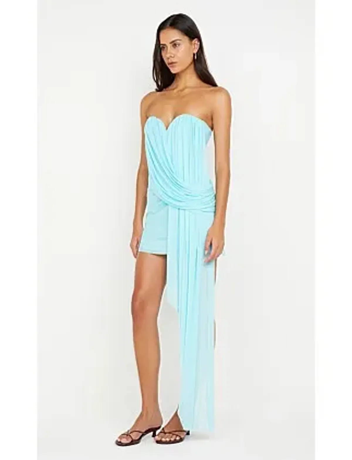 Bec Bridge DANKA STRAPLESS MINI DRESS Blue Size 10 - Image 3