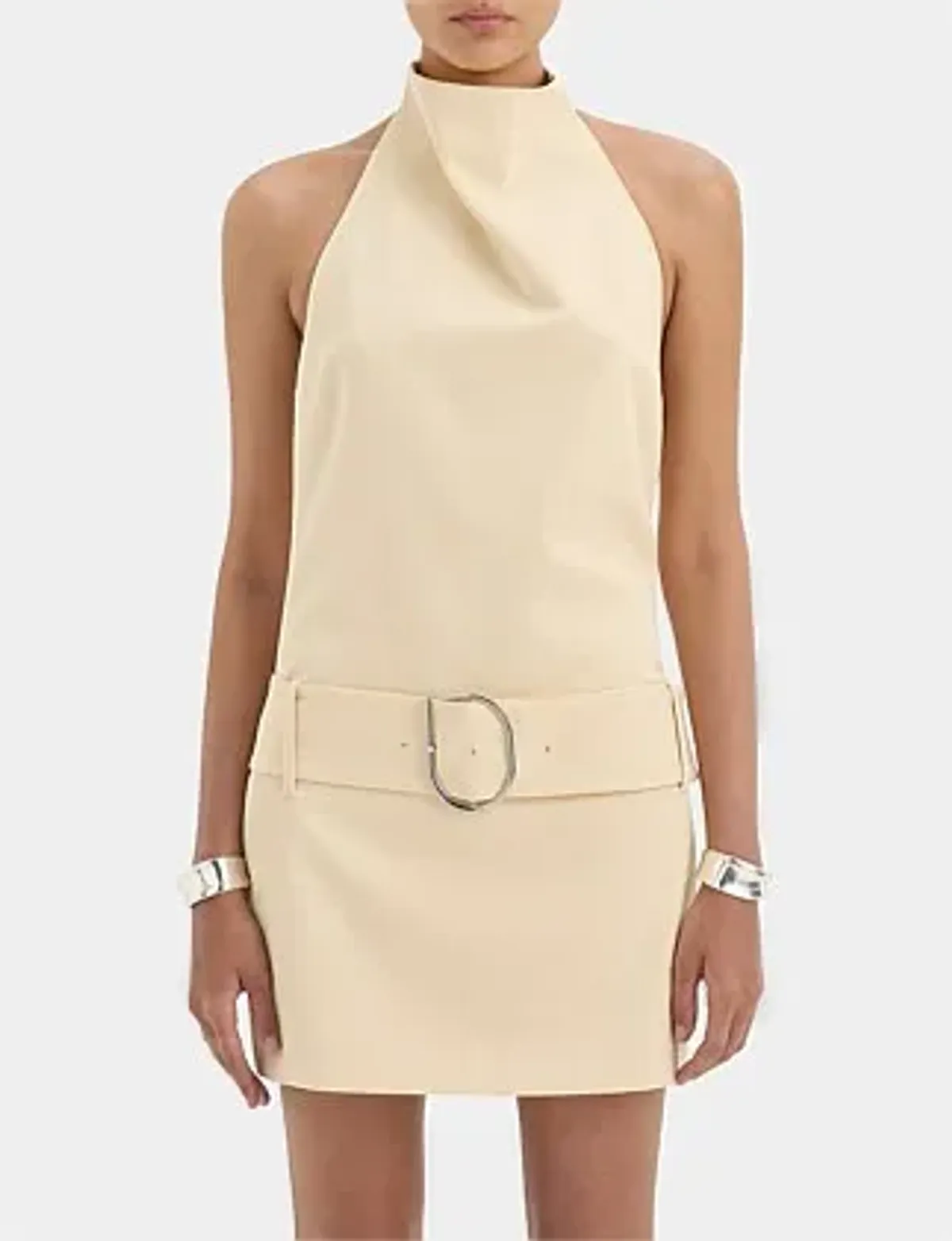 Sir The Label Sabina Belted Mini Dress Butter Size 10 - Image 1
