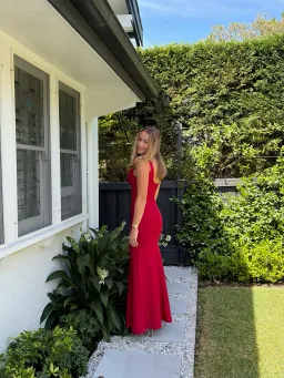 Hervé Léger Red Bandage Gown Size S for rent on The Volte - image 4