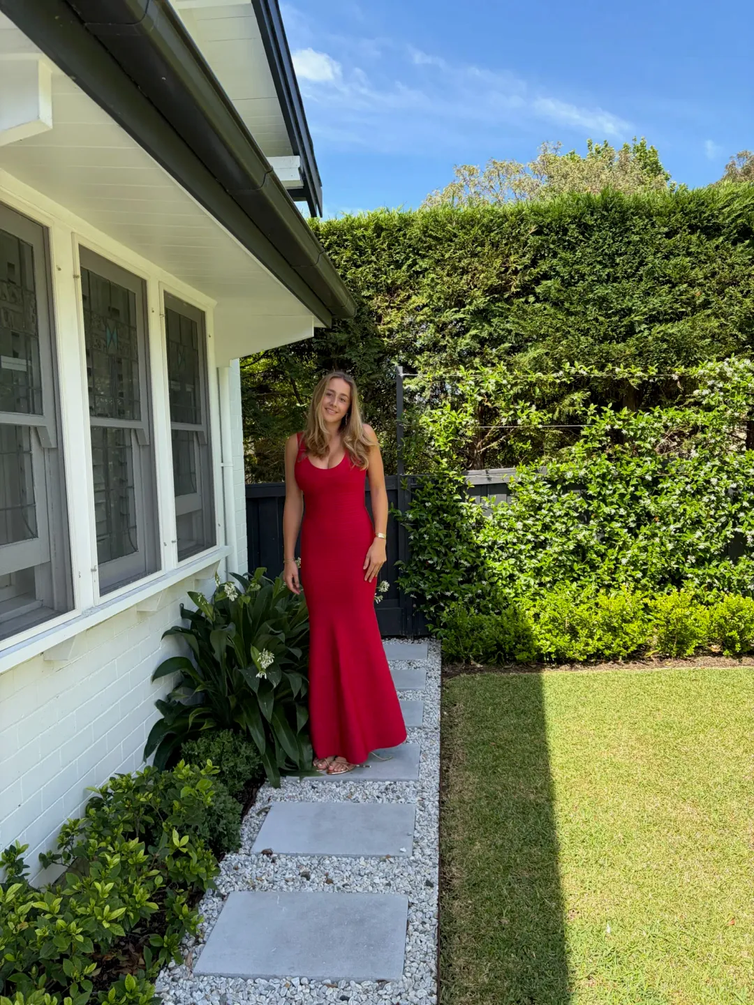 Hervé Léger Red Bandage Gown Size S for rent on The Volte - main image