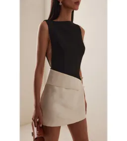 Rachel Gilbert Rikki Mini Dress In Black & White Size AU8 for rent on The Volte - image 1
