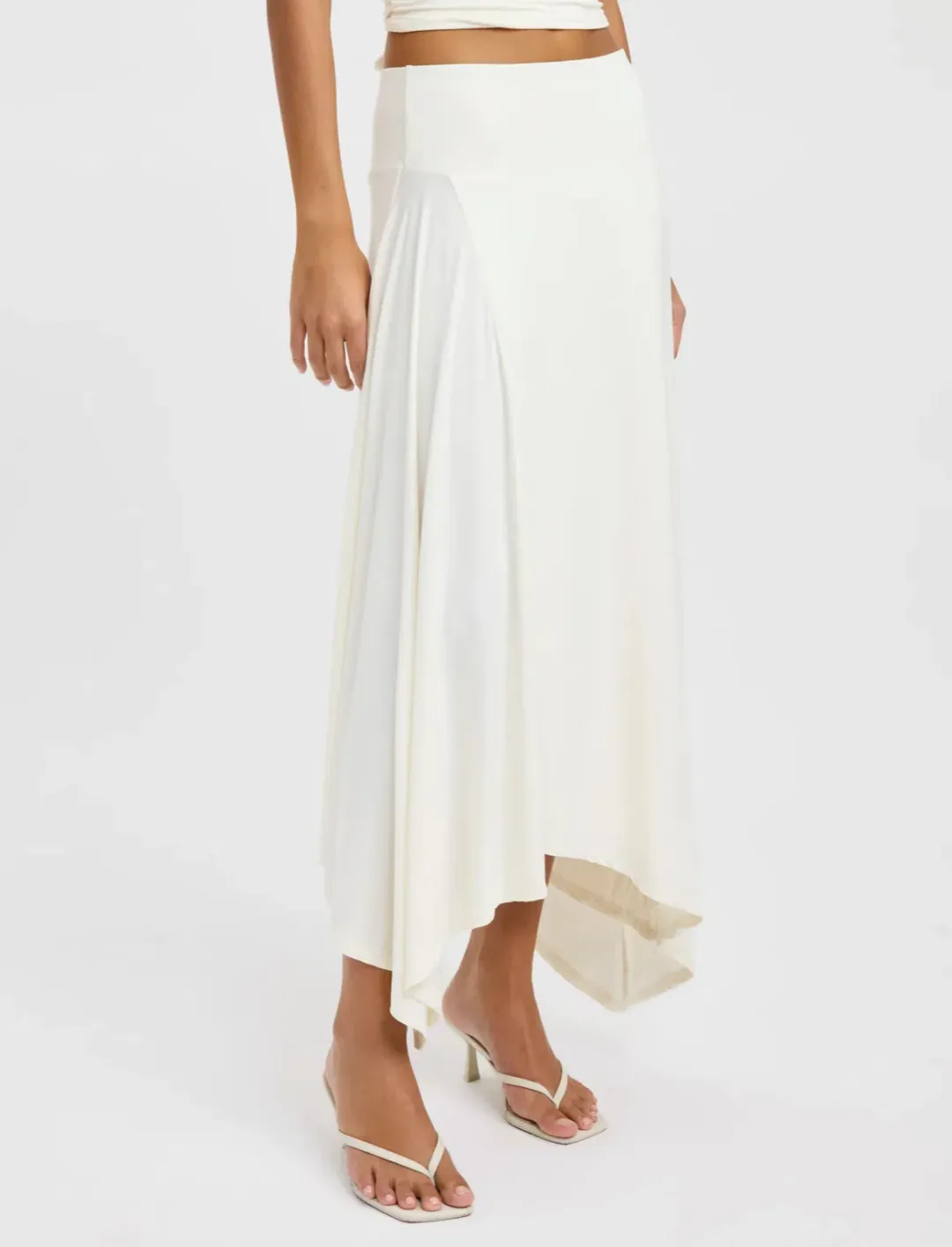 Kookai Zali Skirt & Leni Top in Coconut Milk size 6 for rent on The Volte - main image