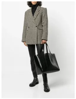 ANINE BING Kaia houndstooth double-breasted blazer for rent on The Volte - image 2