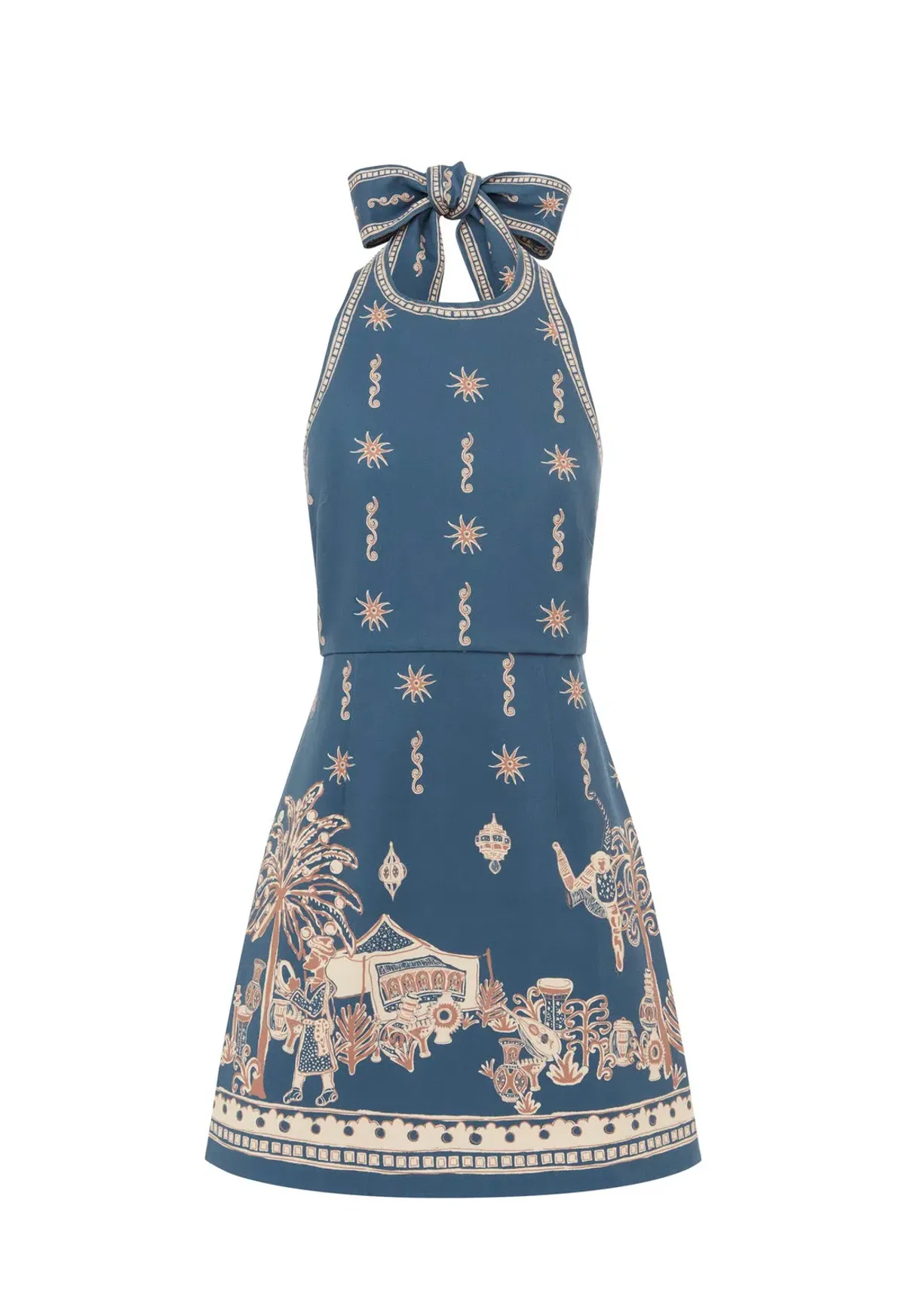 Alemais Acacia Mini Dress Blue Size 8 for rent on The Volte - main image