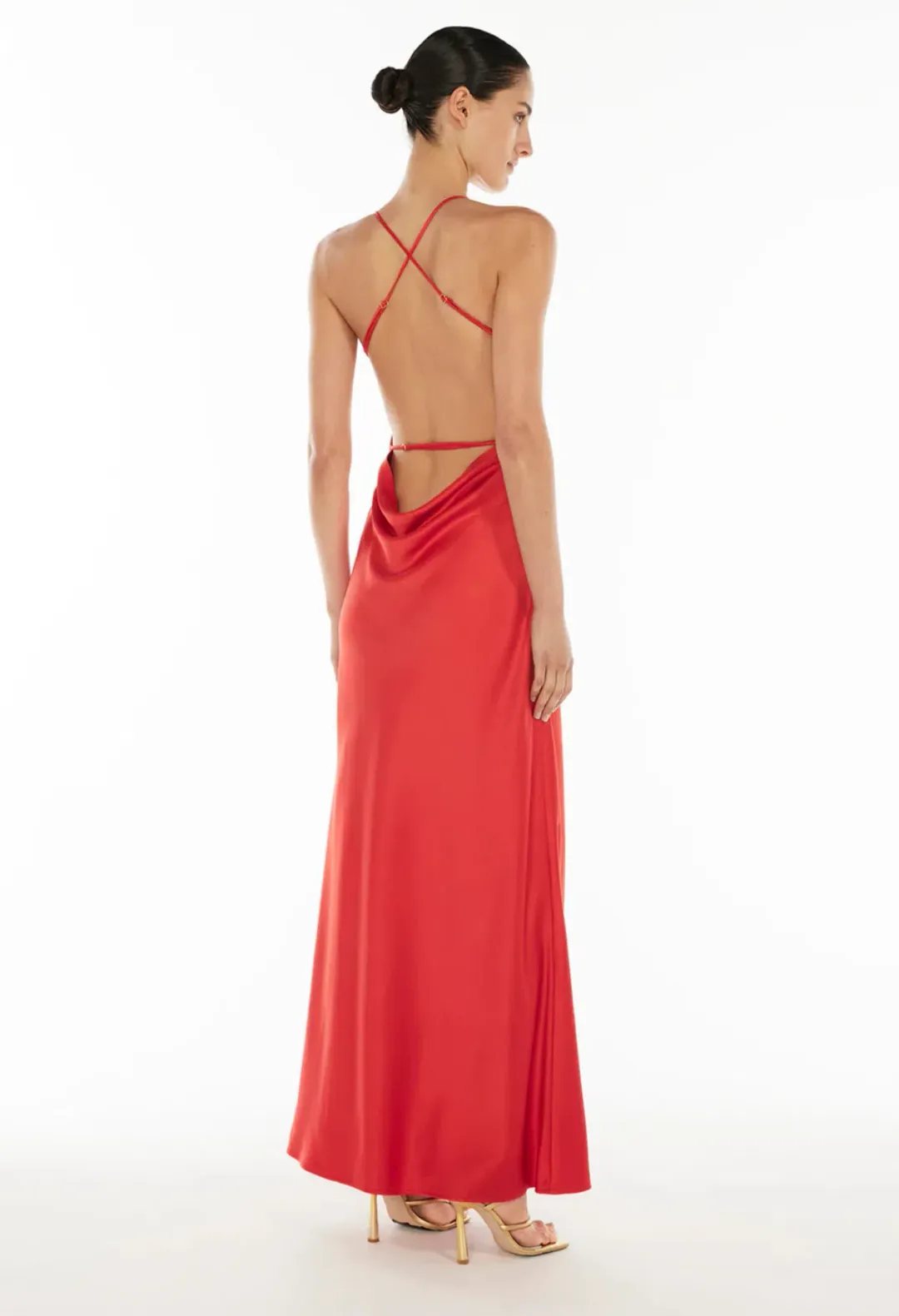 Saturation point slip dress red size 4 for rent on The Volte - main image