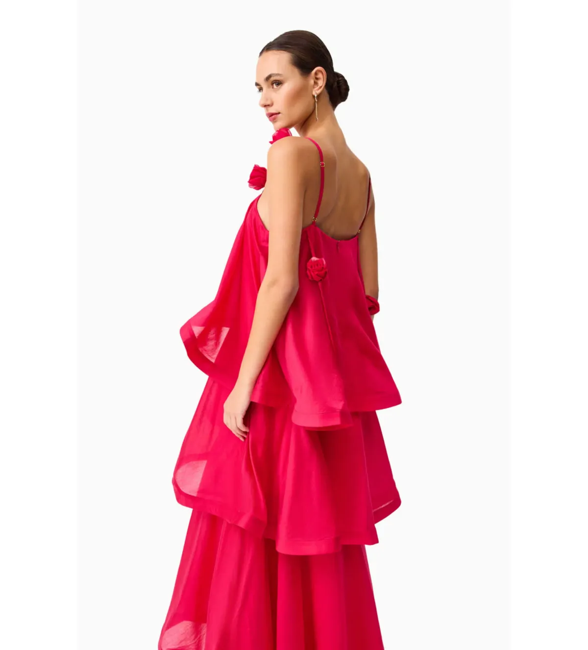 Elliatt Thalia Tiered Gown in Pink Size M/AU 10 - Image 3