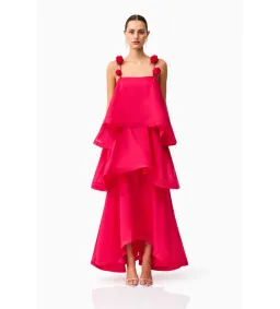 Elliatt Thalia Tiered Gown in Pink Size M/AU 10 for rent on The Volte - image 2