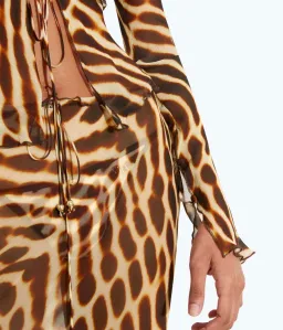 RAT & BOA Reno Blouse & Luma Skirt Leopard Size Small Best fits AU6-10 for rent on The Volte - image 8