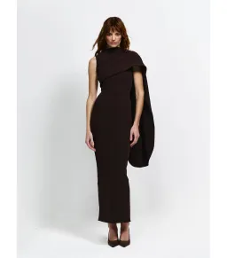 Effie Kats Romi Dress Chocolate Brown Size 10 for rent on The Volte - image 1
