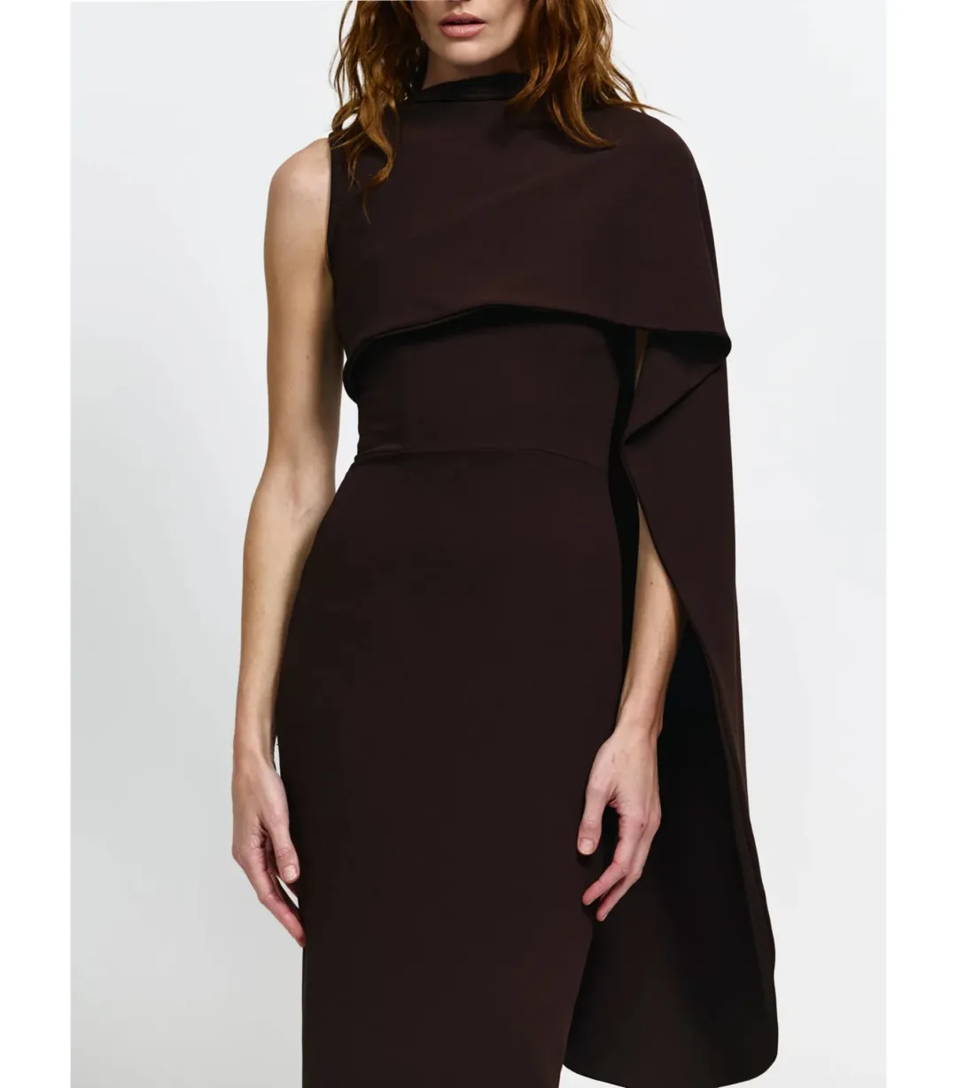 Effie Kats Romi Dress Chocolate Brown Size 10 for rent on The Volte - main image