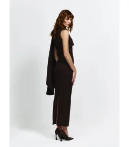 Effie Kats Romi Dress Chocolate Brown Size 10 for rent on The Volte - image 5