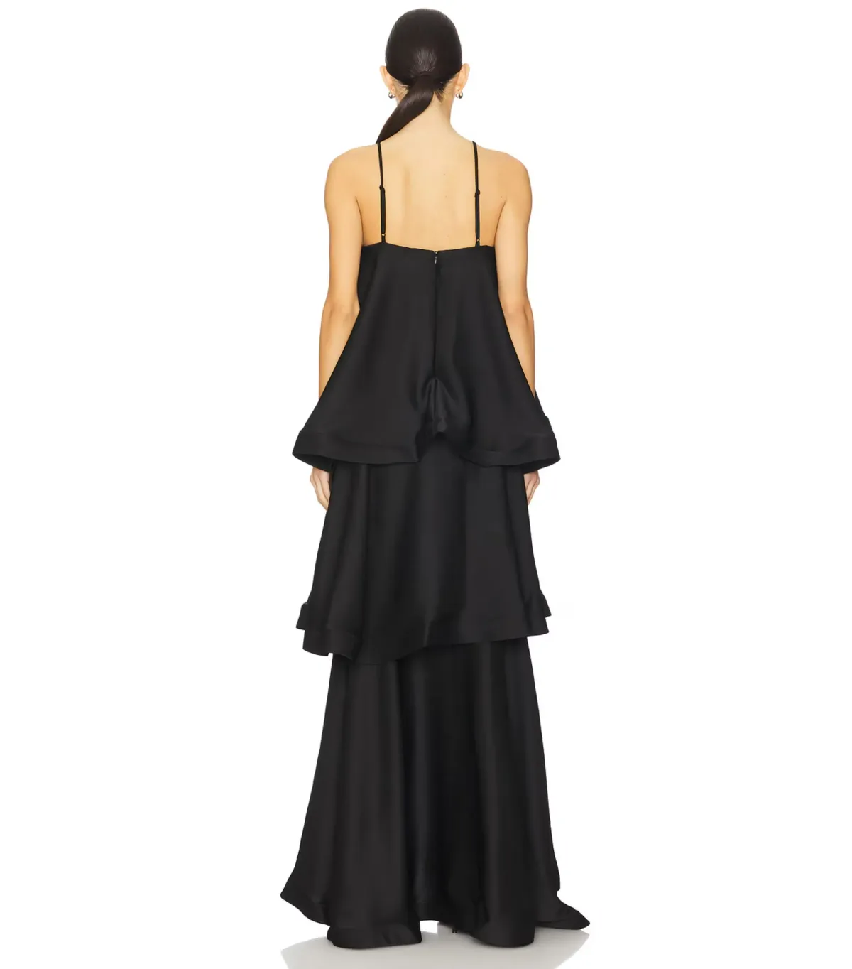 Elliatt Tilly Tiered Dress Black Size 6 - Image 3