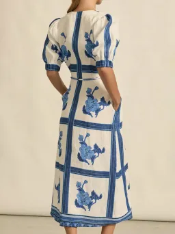 Zoe Kratzmann Portrait Dress Azure Collage size 2 for rent on The Volte - image 3
