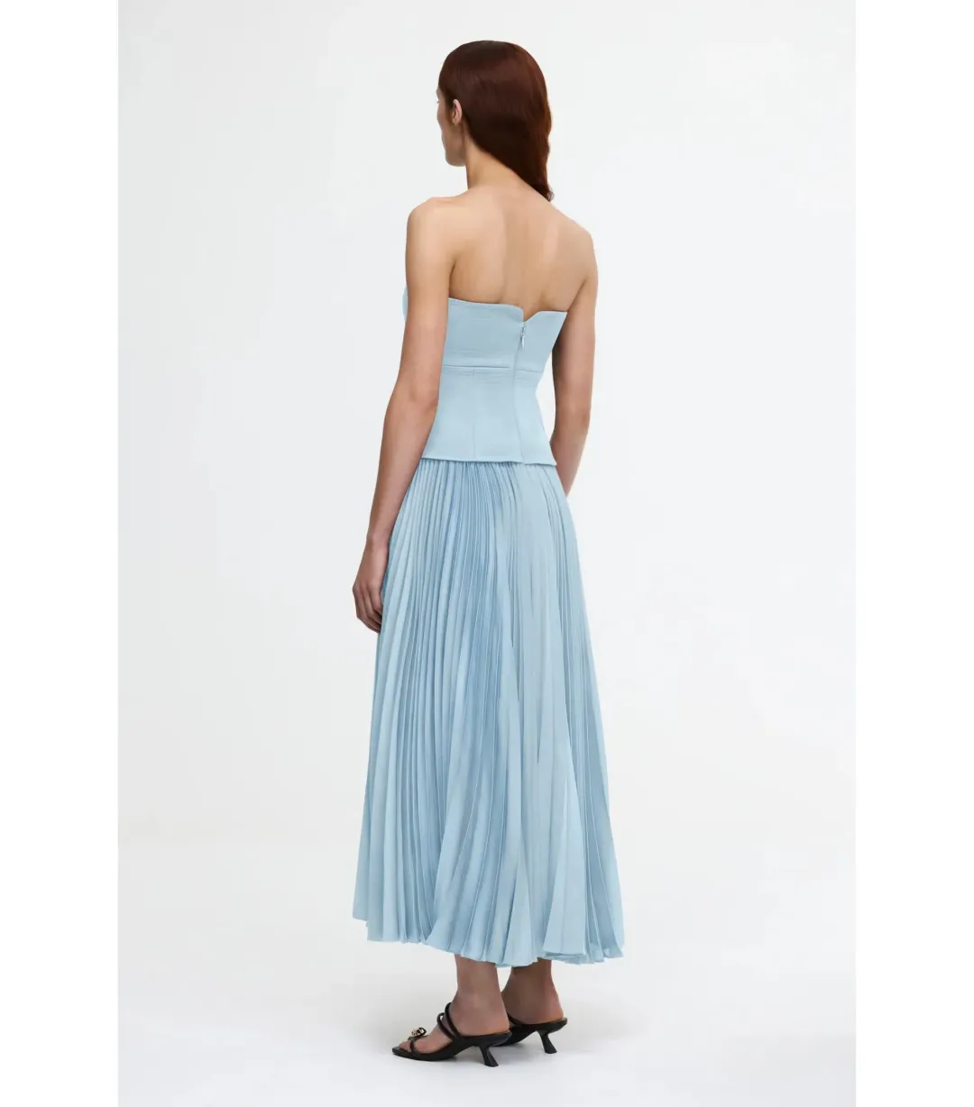 Acler Avonlea Midi Dress Blue Size 12 for rent on The Volte - main image