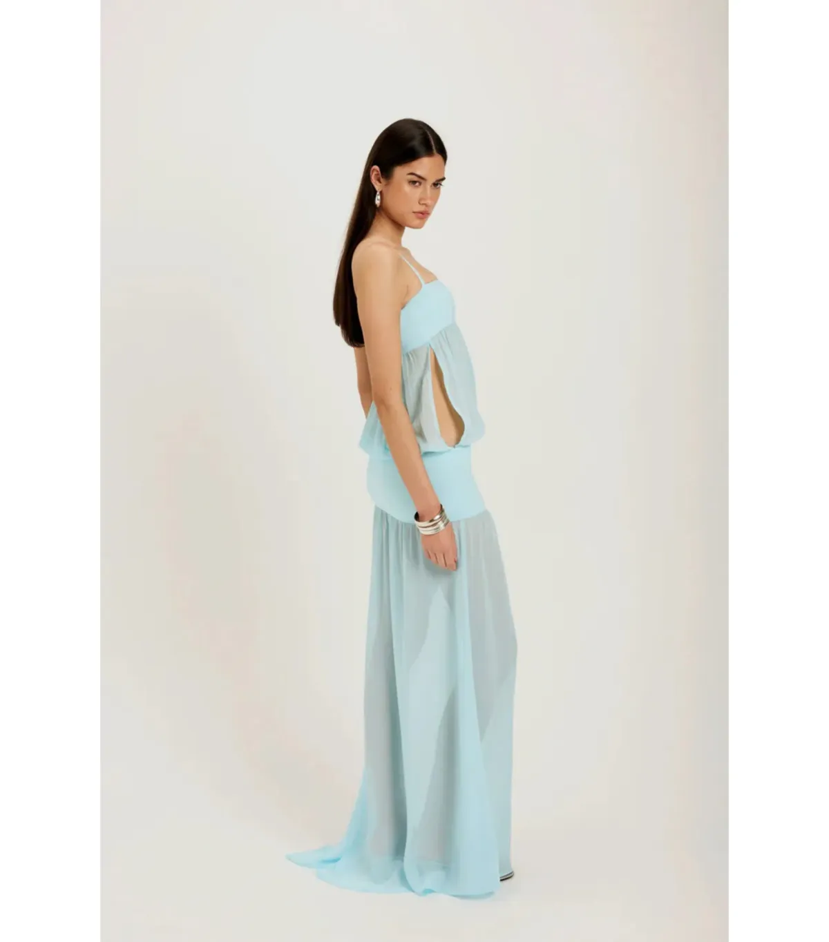 Ance Gria Romeo Gown Aqua Size 6 - Image 2