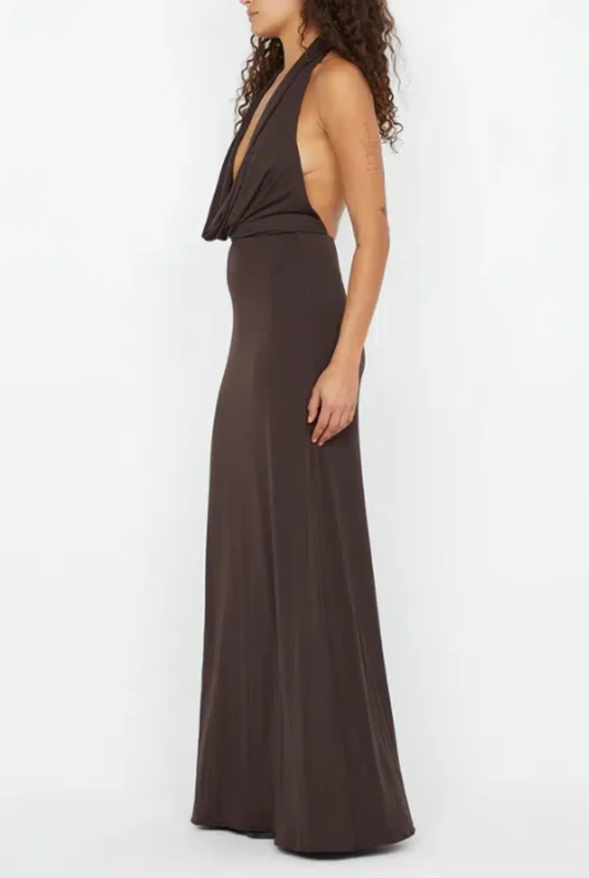 NESSIE COWL NECK MAXI DRESS SIZE 10 - Image 4