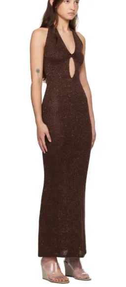 Bec and Bridge Brown Delfina Halter Midi Dress Size 10/M for rent on The Volte - image 6