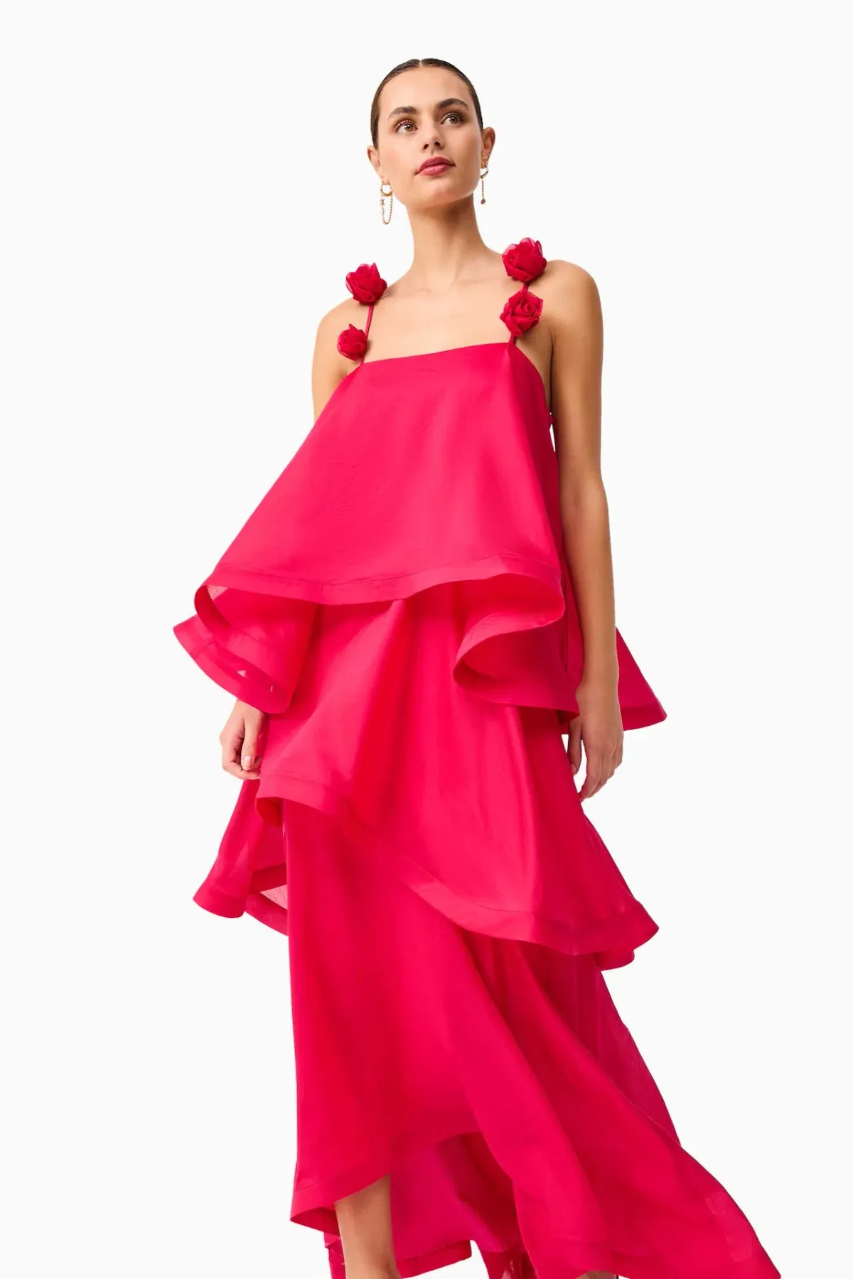 Elliatt Thalia Tiered Gown in Pink Size L / AU 12 - Image 2
