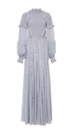 Rachel Gilbert Cordelia Gown In Baby Blue . Size 2 (10-12au) for rent on The Volte - image 1