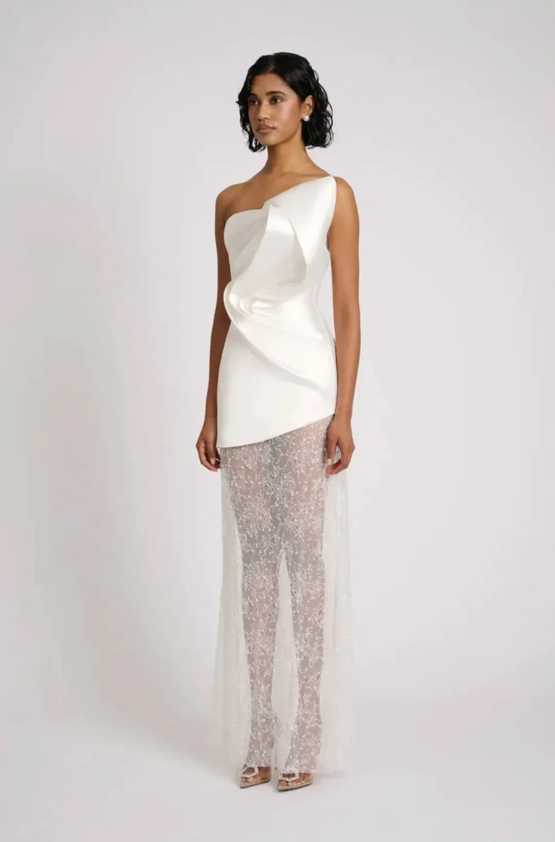 Eliya The Label Adalina Maxi Dress White Size S for rent on The Volte - main image