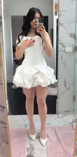Aje Ivy Bubble Hem Mini Dress Size 8 for rent on The Volte - image 3