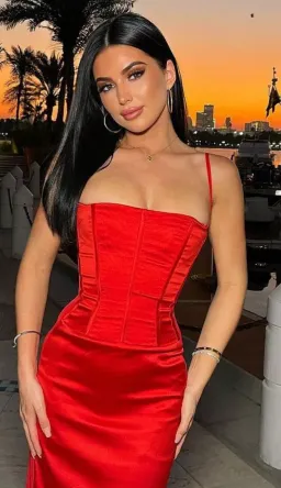 house of cb - shani dress red for rent on The Volte - image 5