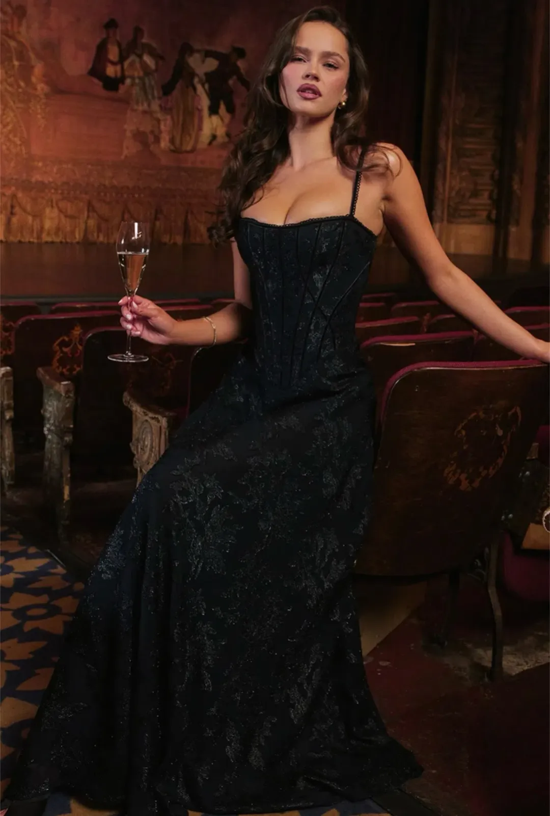 House of CB Esme midnight blue size 8 for rent on The Volte - main image