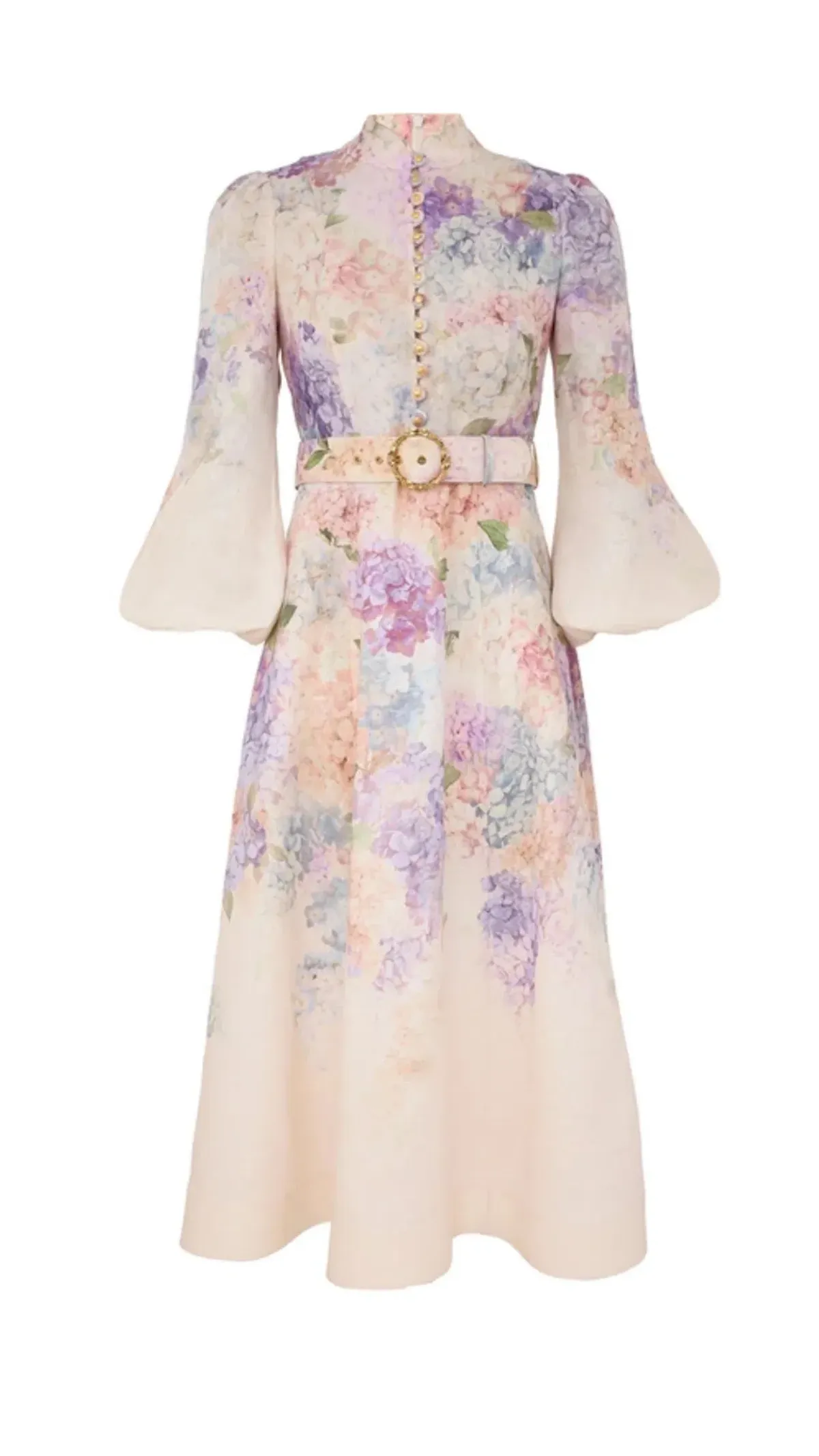 Zimmermann Dawning Button Hydrangea Floral Midi Dress size 2 / 10 - 12 - Image 1