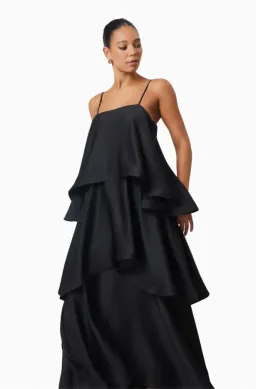 Tilly Tiered Maxi Dress in Black in XXL for rent on The Volte - image 5