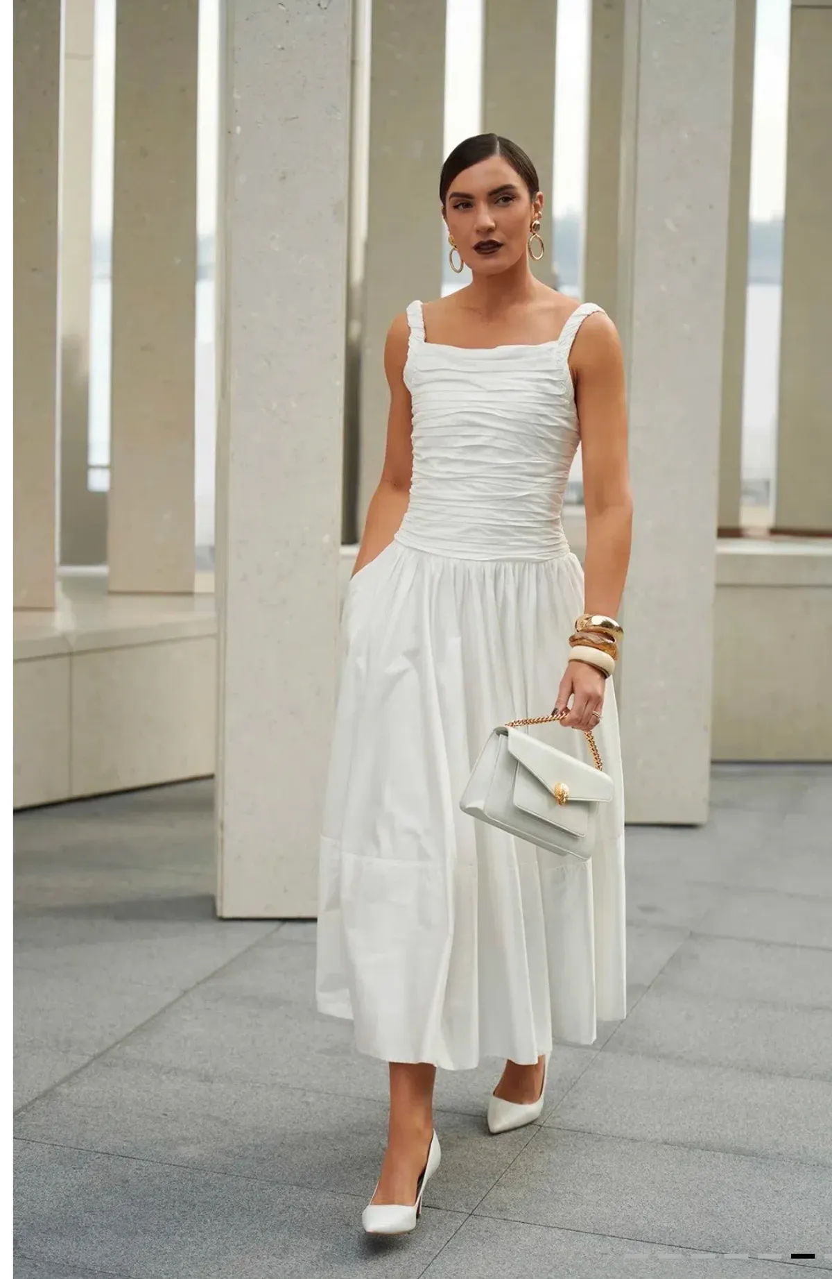 Aje Star Midi dress white size 4 - Image 1
