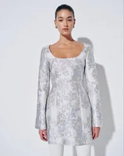 ANNA QUAN Margot Dress in Water Lillies Blue Size 8 AU for rent on The Volte - image 10