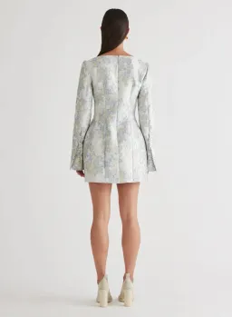 ANNA QUAN Margot Dress in Water Lillies Blue Size 8 AU for rent on The Volte - image 7