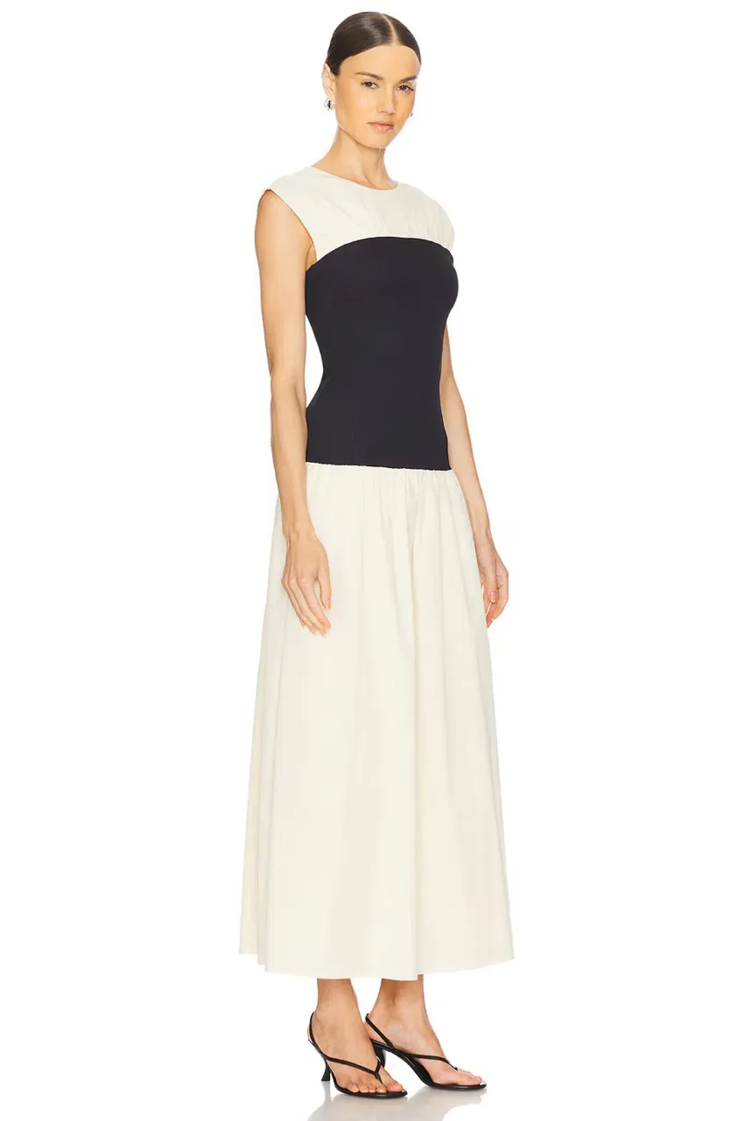 ANNA QUAN Stefania Dress in SWAN Black White Size 6 AU for rent on The Volte - main image