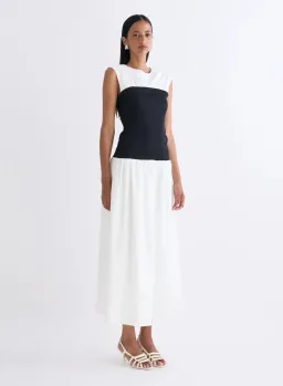 ANNA QUAN Stefania Dress in SWAN Black White Size 6 AU for rent on The Volte - image 2