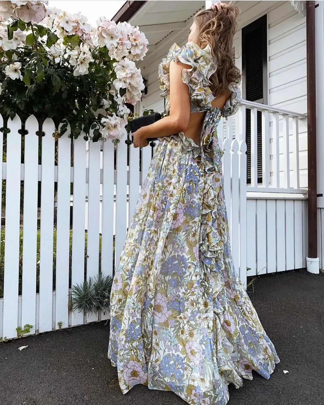zimmermann super eight ruffle gown for rent on The Volte - main image