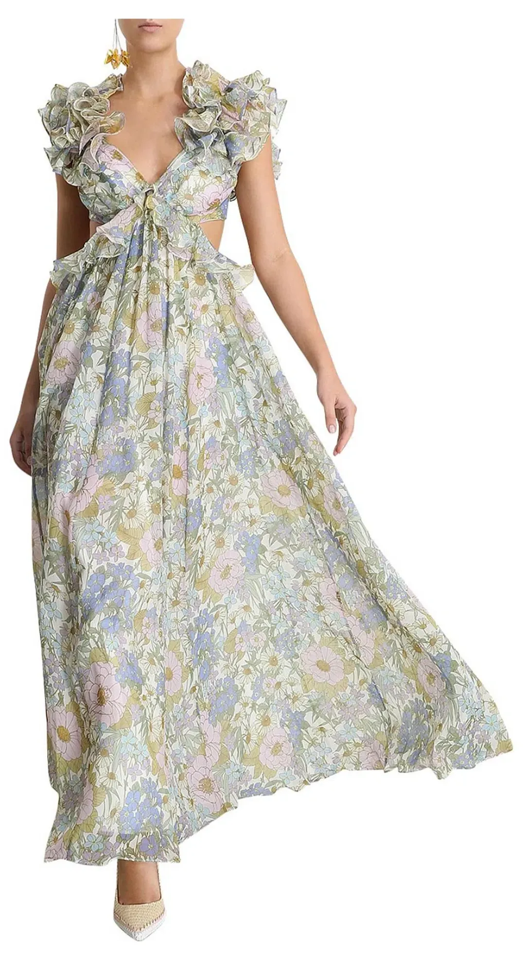 zimmermann super eight ruffle gown for rent on The Volte - main image