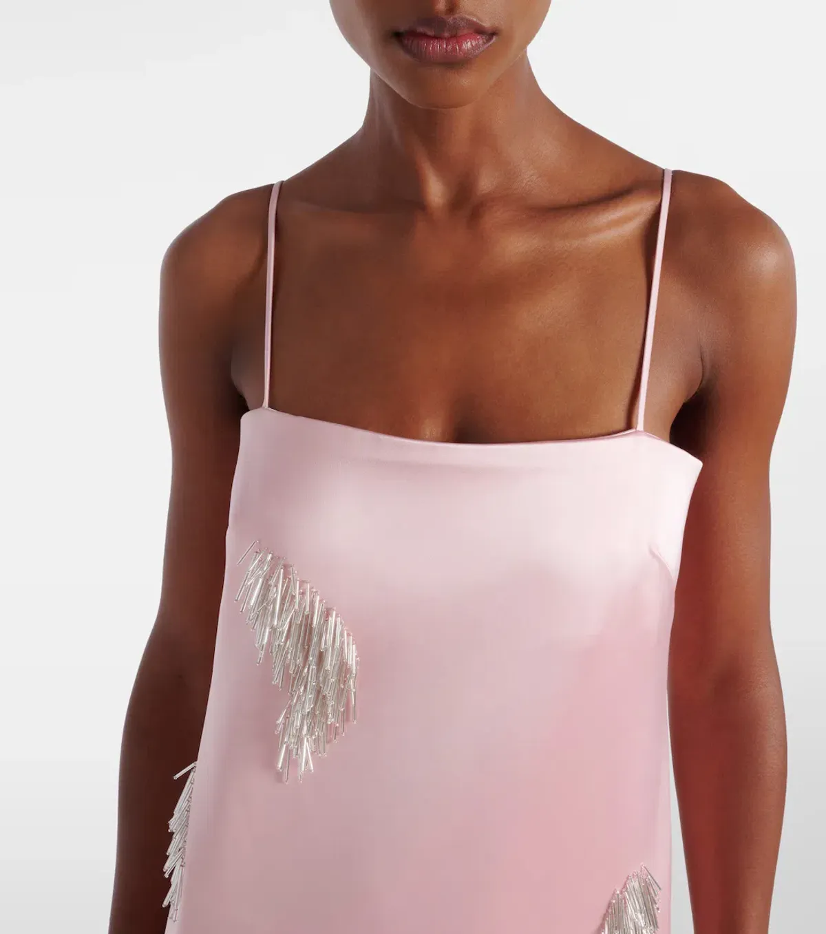 ALEMAIS Cindy Embellished Slip Dress Pink 8 AU - Image 2