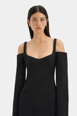 SIR SANDRINE LONG SLEEVE MINI IN BLACK SIZE AU 6 for rent on The Volte - image 4