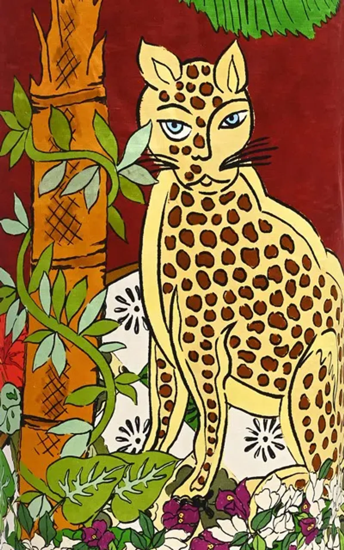 ALEMAIS Tiger Slip Midi Dress 10 AU - Image 10