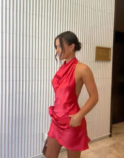 Arcina Ori Rosa Mini Dress Pink Size Small / AU 8 for rent on The Volte - image 3