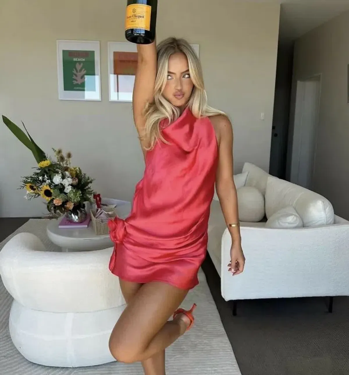 Arcina Ori Rosa Mini Dress Pink Size Small / AU 8 for rent on The Volte - main image