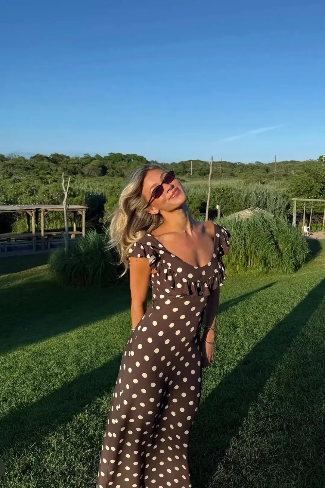 Design by Si Luna Maxi Dress Brown Size 6 for rent on The Volte - main image
