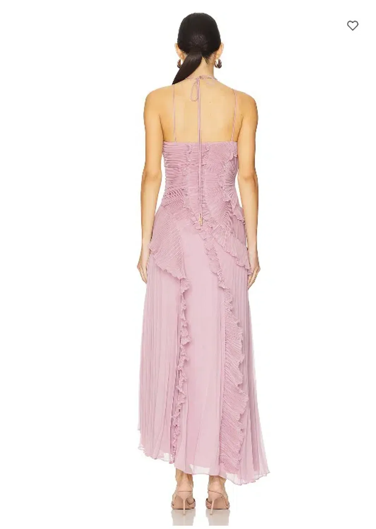 Amur Lorelie Midi Halter Gown Dress Water Hyacinth Pink Size AU 12 /US 8 - Image 4
