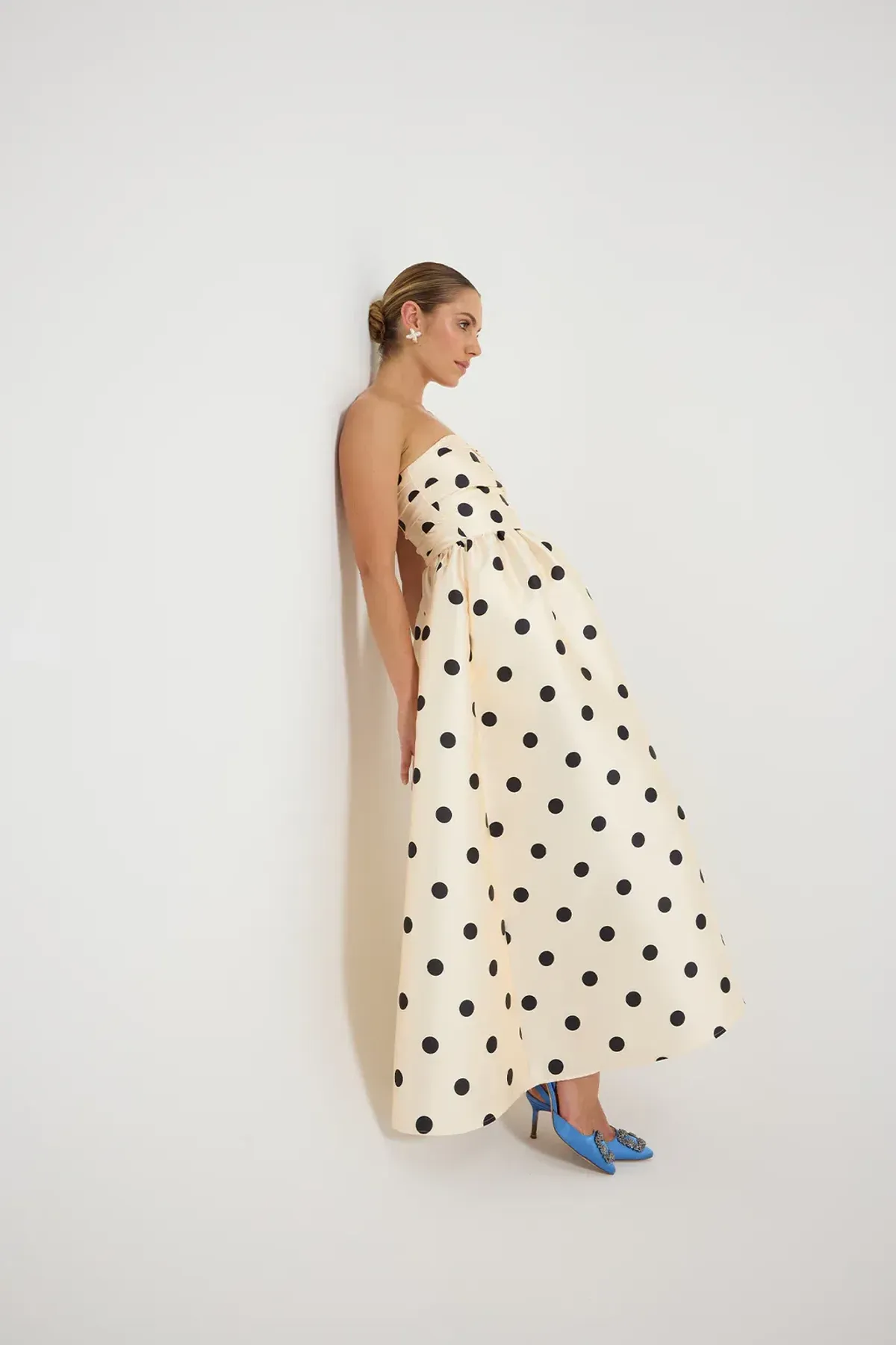 Pasduchas Dottie Strapless Midi Dress Size 6 - Image 1